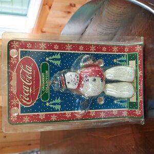 VTG RARE Coca-Cola Resin Ornament Collection SNOWMAN